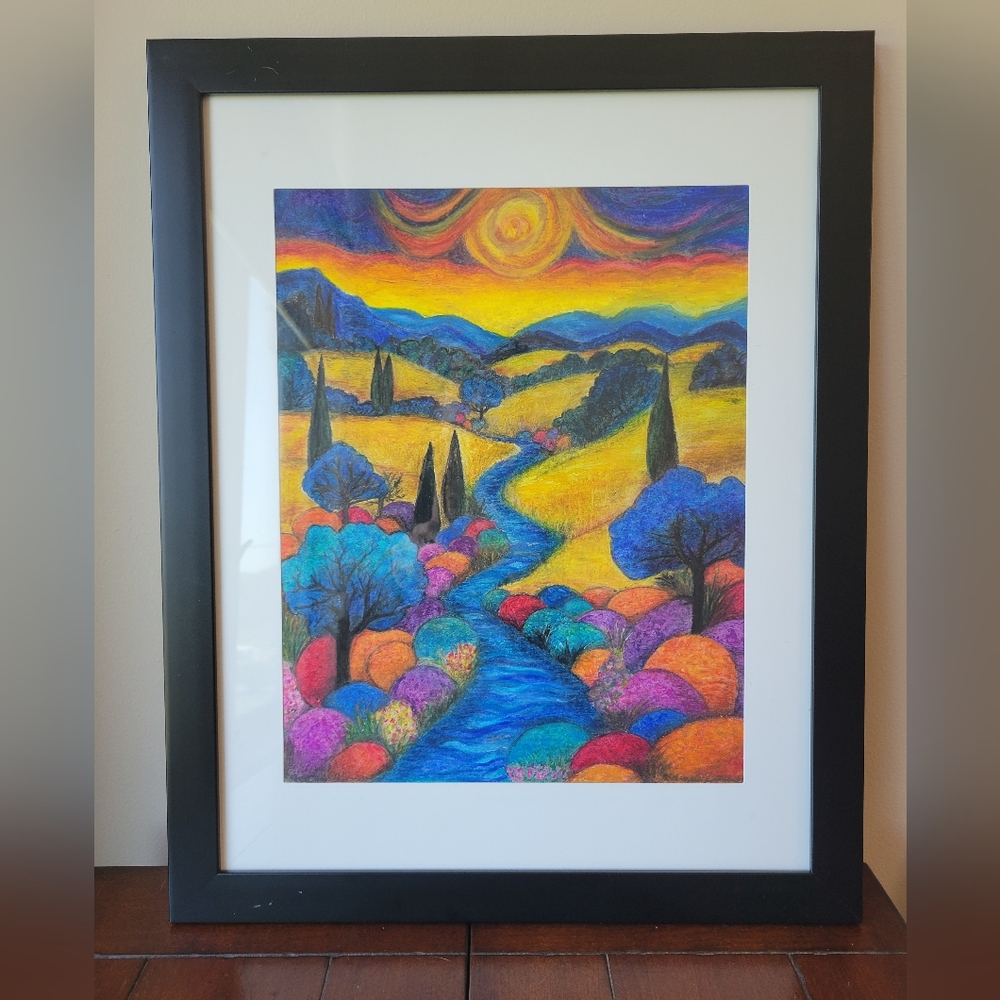 HANDCRAFTED PAINTING 💥HOST PICK 💥~ MIS PINTURAS ✨️ ~"Tomorrow "~ Oil Pastels